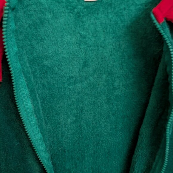 NWT Derek Heart Elf Onsie Sleeper Ugly Christmas Sweater PJ's Small - Picture 8 of 8